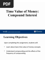 Time Value of Money: Compound Interest