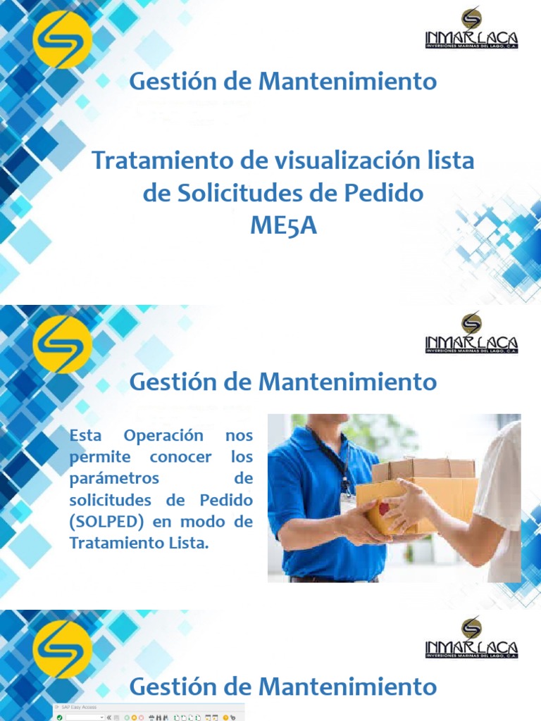 Visualización de Solicitudes ME5A en SAP | PDF