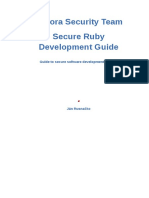 Fedora Security Team Secure Ruby Development Guide