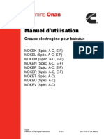 Manuel Manuel D D''utilisation Utilisation: Groupe Électrogène Pour Bateaux