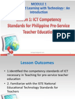 Lesson1 Ictcompetencystandardsforphilippinepre Serviceteachereducation 190806134917