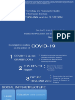 Session 4.1 - The Role of Technology and Financing For Quality Infrastructure Services - COVID-19, Thailand, and The Platform