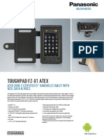 Toughpad Fz-X1 Atex: Atex Zone 2 Certified 5" Handheld Tablet With BCR, Data & Voice