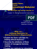 Organizational Behavior: Presentation Slides