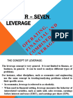 Chapter - Seven Leverage: TI NG, IA L AN D D RA G E