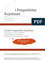 4-5 Kondisi Pengambilan Keputusan