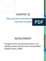 Ch10 Recruitment and Selection in An Internet Context