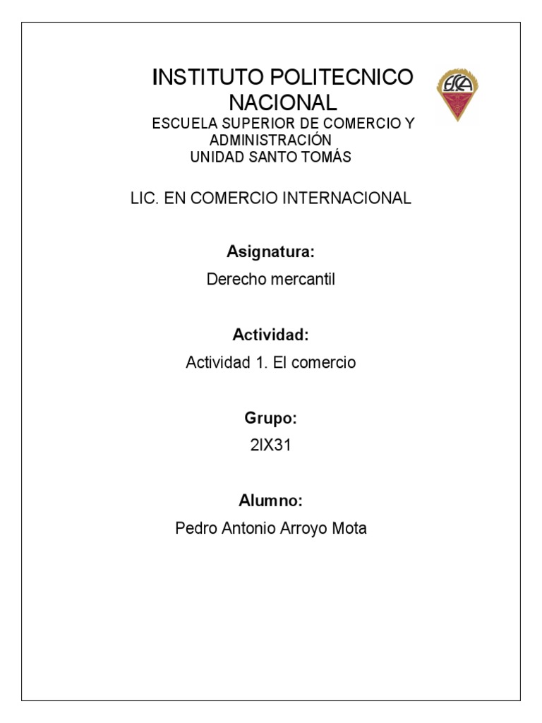 Definición y Tipos de Comercio | PDF | Comercio | El comercio internacional