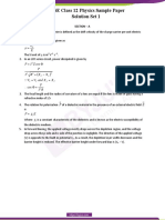 CBSE Class 12 Physics Sample Paper Solution Set 1