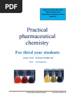 Practical Pharmaceutical Chemistry: For Third Year Students