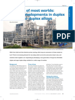 The Best of Most Worlds: Recent Developments in Duplex and Super Duplex