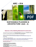 Sustainable Planning & Architecture (Unit - 3)
