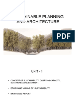 Sustainable Planning and Architecture