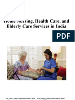 Home Nursing, Health Care, and Elderly Care Services in India