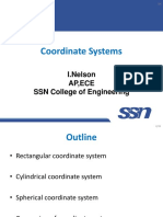 Coordinate Systems: I.Nelson Ap, Ece SSN College of Engineering