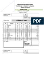 KEMENTERIAN PARIWISATA REPUBLIK INDONESIA COSTING SHEET PROJECT