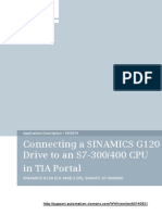 Connecting A SINAMICS G120 Drive To An S7-300/400 CPU in TIA Portal