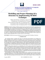 Modelling and Project Planning of A Structure by Implementing 5D BIM Technique