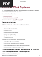 Permit To Work Systems