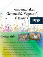 Perkembangbiakan Generatif& Vegetatif (Hewan) Pika
