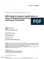 IEEE Guide For Seismic Qualification of Class 1E Metal-Enclosed Power Switchgear Assemblies