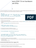 How To Run VMware ESXI 7.0 On Hardware With Unsupported CPUs - Flemming's Blog