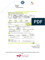 Programul Operațional Capital Uman Proiect: Școli Creative, POCU 106637 Școala Gimnazială Grajduri - Structura Cărbunari Grupa Ș.D.Ș. 6