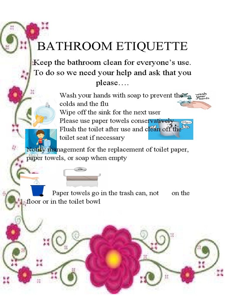 Bathroom Etiquette PDF