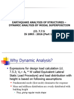 Dyanmic Analysis - IS 1893 - THEORY AND FORMULAS