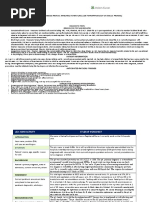 Jared Griffin Vsim Concept Map Jared Griffin Care Plan | Pdf | Coagulation | Dose (Biochemistry)
