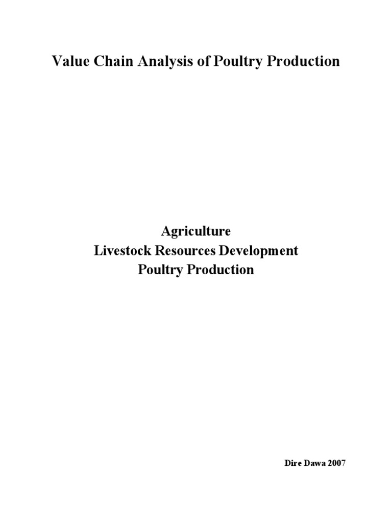 Poultry Production Value Chain in Ethiopia | PDF | Chicken | Poultry ...