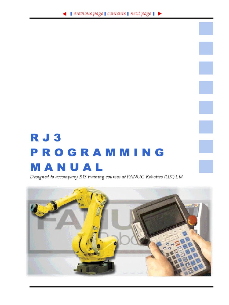 Botanik arbejdsløshed tjære FANUC RJ3 Programming | PDF | Robot | Robotics