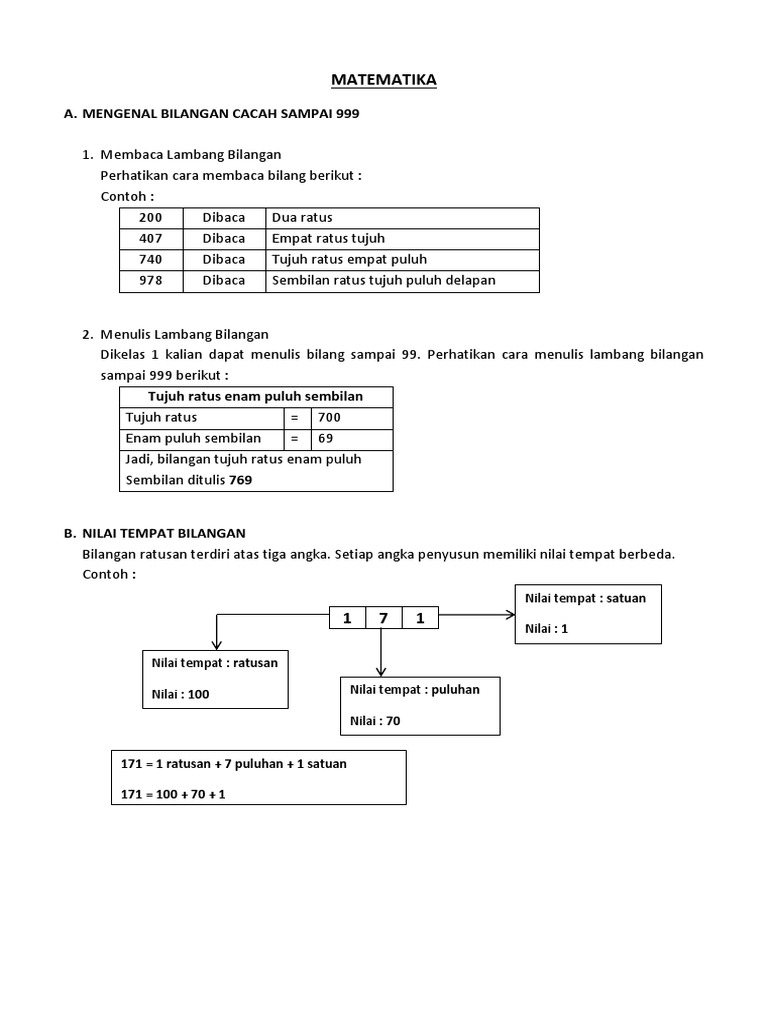 Materi Matematika Kelas 2 Pdf