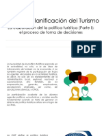 La Elaboración de La Política Turística