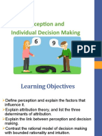 Perception and Individual Decision Making