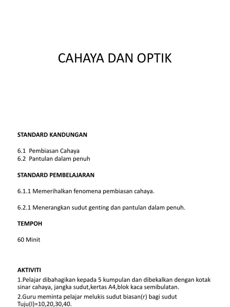 Cahaya Dan Optik Pdf
