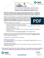 MSD Wva Scholarship - Announcement 2021 - English