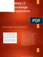 Week 13 - Knowledge Representation - Presentation PDF