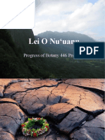 Lei O Nu Uanu: Progress of Botany 446 Project