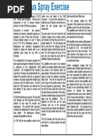 Hazardous Spray Exercise