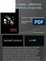 Saw (2004) - Opening Sequence Analysis
