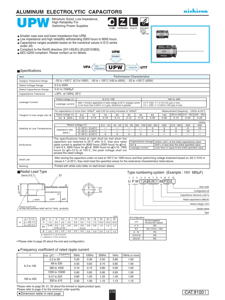 Capacitor Lifetime Value Estimation With Records PDF Capacitor