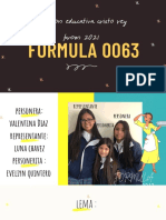 Plan de Trabajo Fórmula 0063