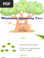 Minimum Spanning Tree: Presented By: Hinal Lunagariya