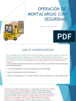Operación de Montacargas Con Seguridad - PPTX Presentacion Curso Morteros Calizamar