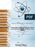 Tips in Writing Science Articles