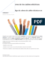 Código de Colores de Los Cables Eléctricos Normalizados