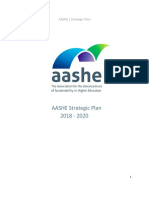 Aashe Strategic Plan 2018 - 2020