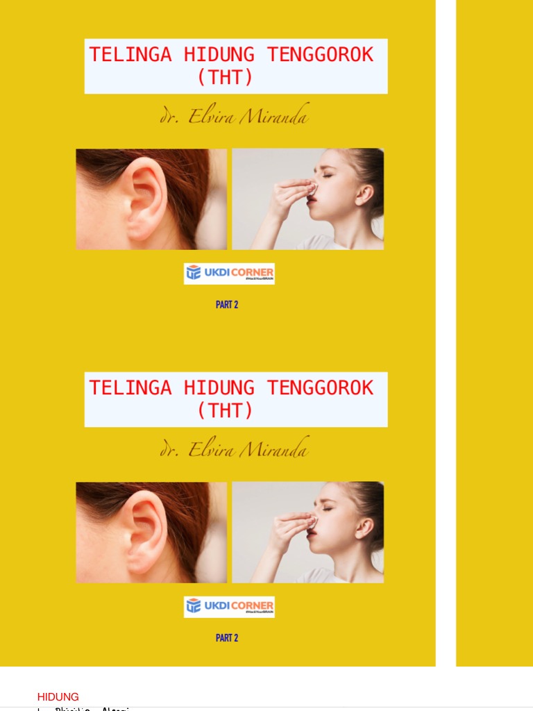 Rhinitis dan Tonsillitis: Penyebab dan Penanganan | PDF