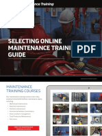 Selecting Online Maintenance Training Guide